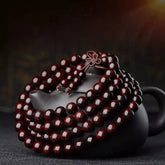 Buddha Stone 108-Bead Prayer & Meditation Mala Bracelet
