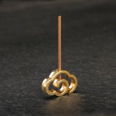 Golden Auspicious Clouds Incense Burner for Joss Sticks