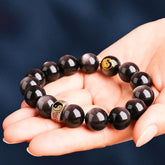 Taoist Black Obsidian Protection & Fortune Bead Bracelet