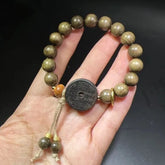 Tibetan String Mountain Spirit Coin Bead Bracelet