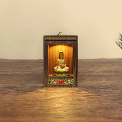 Portable Lighted Shrine – Artisan Guanyin Statue