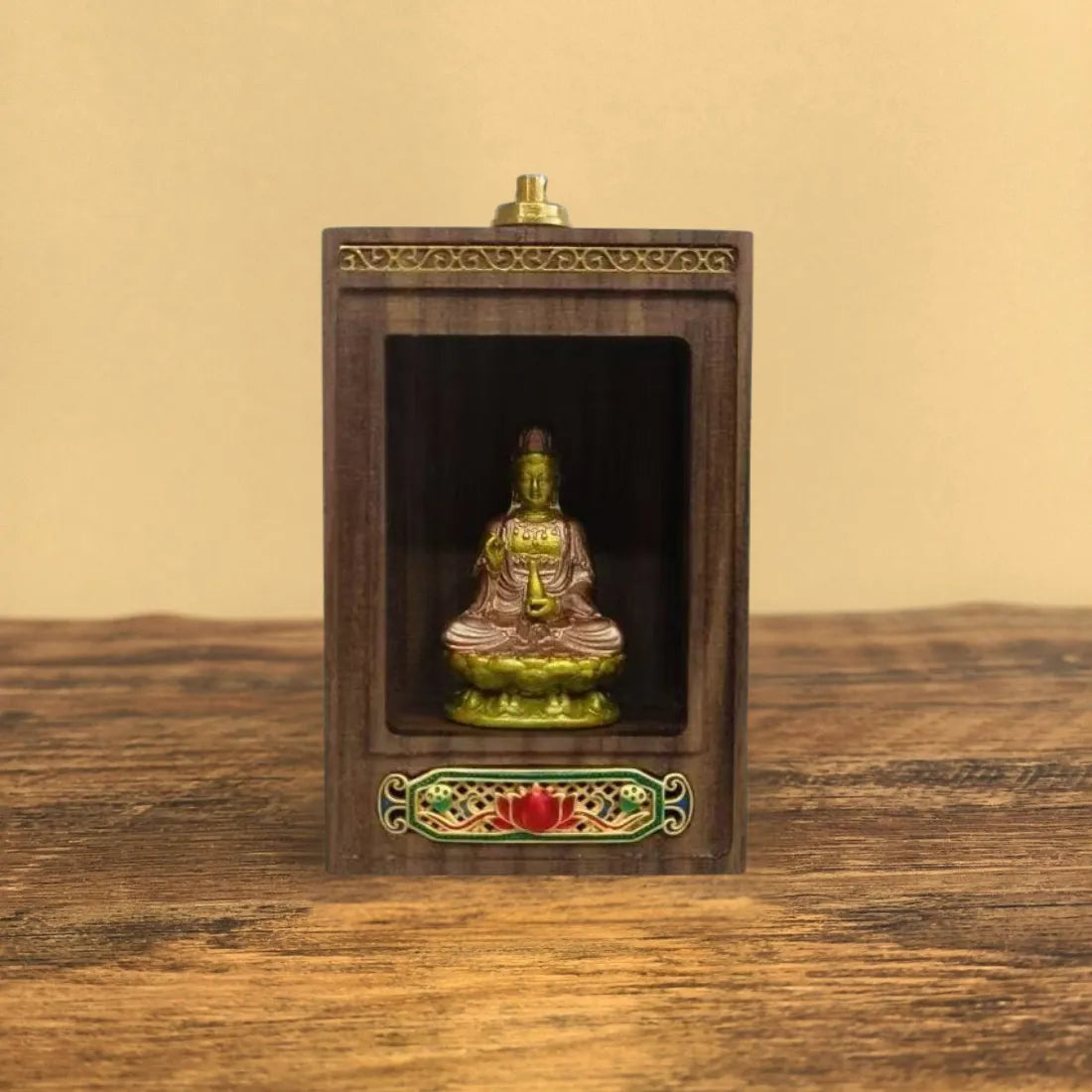 Portable Lighted Shrine – Artisan Guanyin Statue