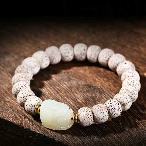 Bracelet Bouddha Pierre Lune et Étoile Bodhi Pixiu