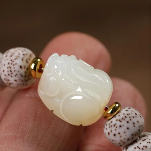 Bracelet Bouddha Pierre Lune et Étoile Bodhi Pixiu