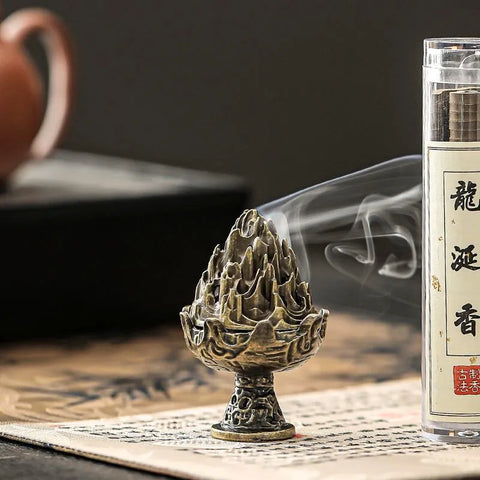 Brûleur d'encens en pierre chinoise Shoushan