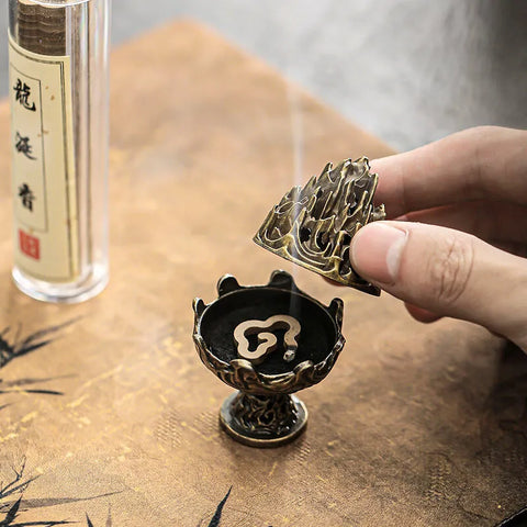 Brûleur d'encens en pierre chinoise Shoushan