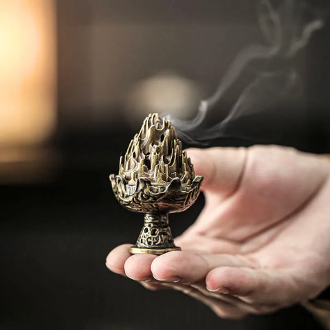 Brûleur d'encens en pierre chinoise Shoushan