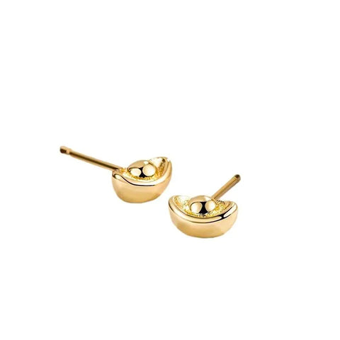 Boucles d'oreilles traditionnelles chinoises Mini Yuanbao 