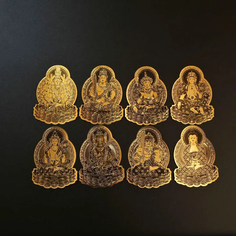Autocollant métallique pour téléphone avec divinité gardienne du zodiaque chinois