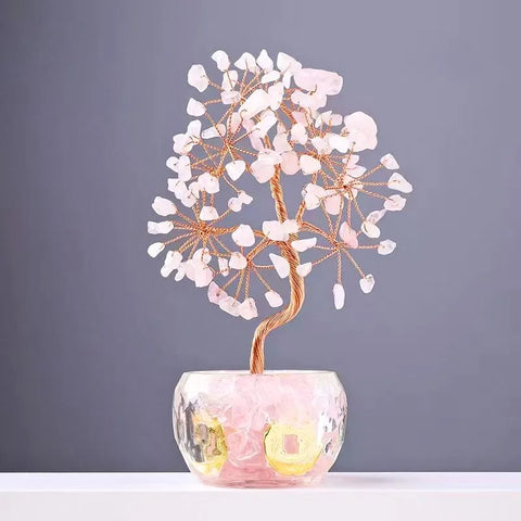 Kristall-Geldbaum-Feng-Shui-Dekor