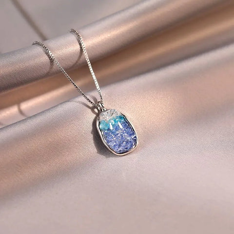 Collier en cristal dégradé - Pour la guérison et l'équilibre