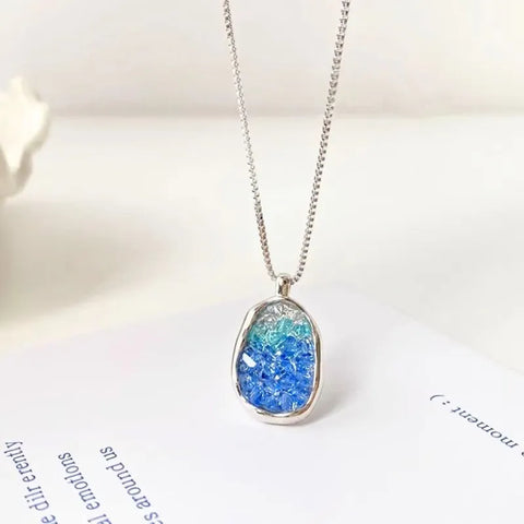 Collier en cristal dégradé - Pour la guérison et l'équilibre