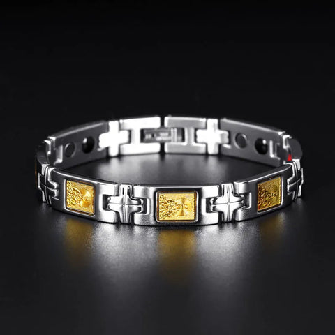 Heilendes Magnetarmband - Buddha &amp; Guanyin