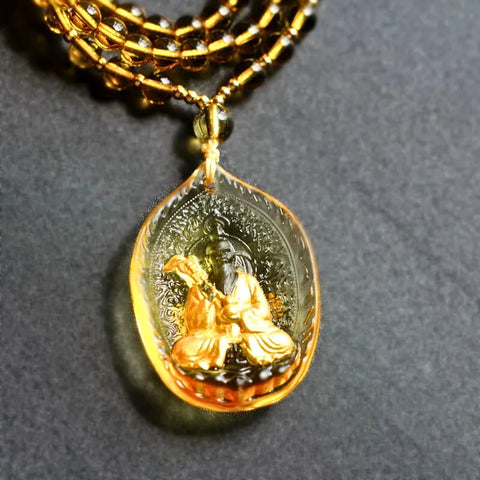Collier pendentif amulette Bagua du Seigneur Lao Zi