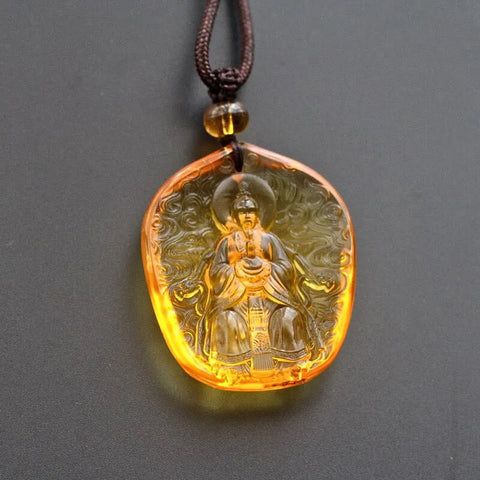 Collier pendentif amulette Bagua du Seigneur Lao Zi