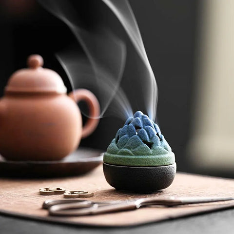 Miniatur-Bosshan-Keramik-Räuchergefäß