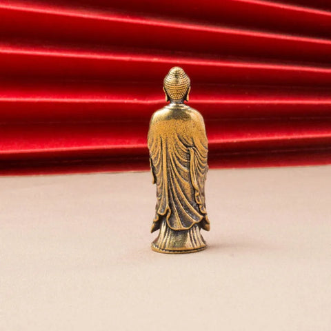 Figurine miniature en cuivre de Shakyamuni