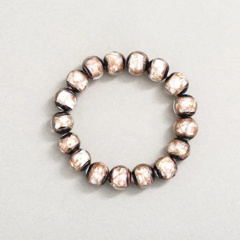 Armband aus Glasperlen mit mehreren Edelsteinen aus Weihrauchasche