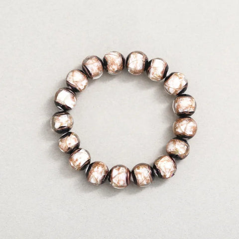Armband aus Glasperlen mit mehreren Edelsteinen aus Weihrauchasche