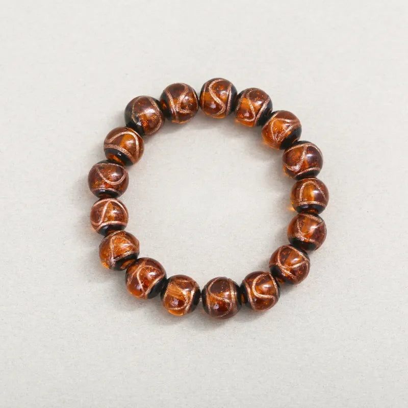 Armband aus Glasperlen mit mehreren Edelsteinen aus Weihrauchasche