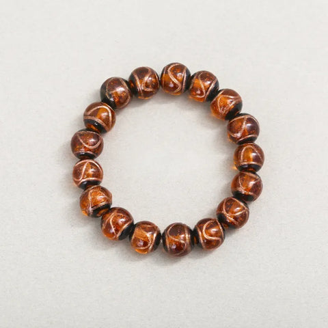 Armband aus Glasperlen mit mehreren Edelsteinen aus Weihrauchasche