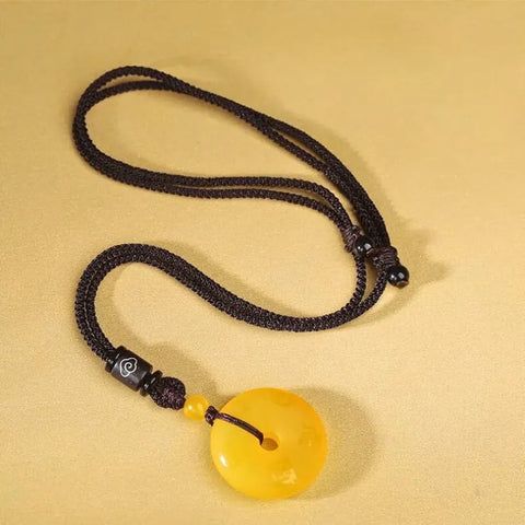 Pendentif Talisman des Cinq Montagnes Sacrées en Agate Naturelle