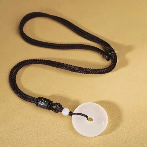 Pendentif Talisman des Cinq Montagnes Sacrées en Agate Naturelle
