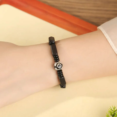 Armband aus natürlichen schwarzen Sandelholzperlen – Frische &amp; Eleganz