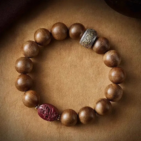 Bracelet de perles mantra à six caractères : pour l'épanouissement intérieur et la protection