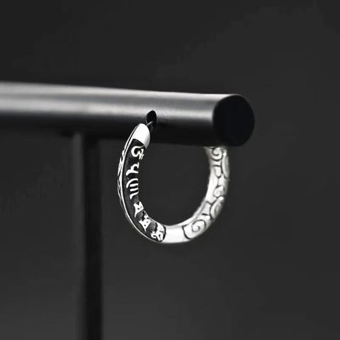 Boucles d'oreilles mantra à six mots - Protection et bénédiction
