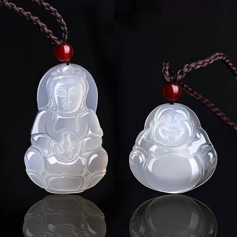 Lächelnder Maitreya-Buddha-Anhänger – zieht Positivität und Selbstvertrauen an.