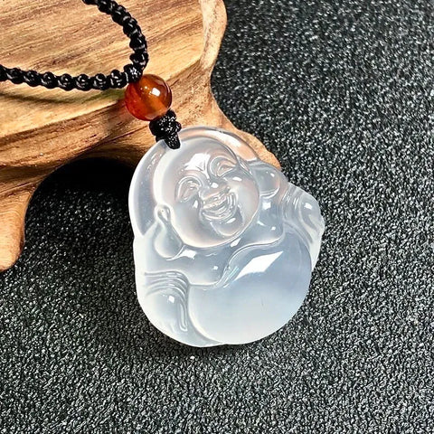 Lächelnder Maitreya-Buddha-Anhänger – zieht Positivität und Selbstvertrauen an.
