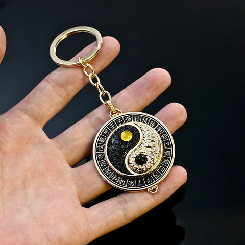 Porte-clés Bagua taoïste - Protection et sécurité