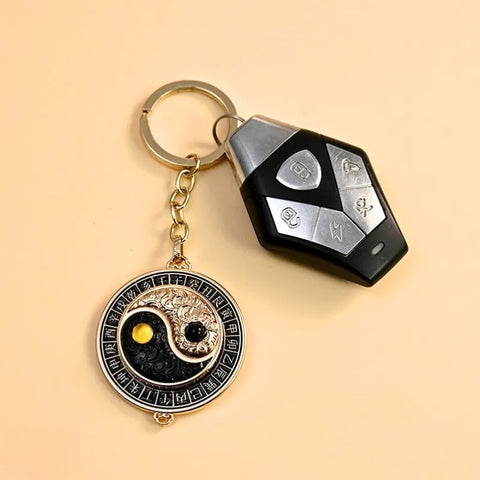 Porte-clés Bagua taoïste - Protection et sécurité