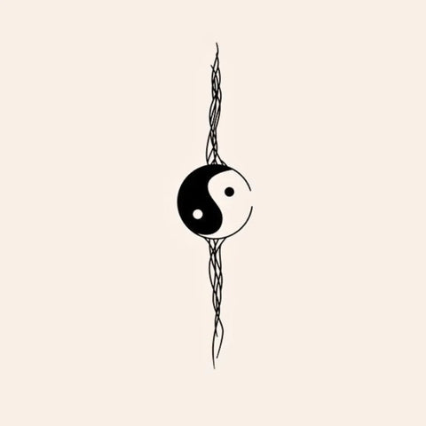 Taoistisches Kräutertattoo Sticker
