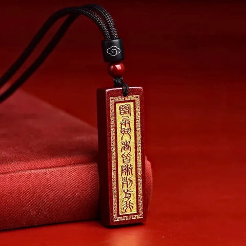 Pendentif mantra taoïste à neuf caractères - Pour la protection et la bénédiction