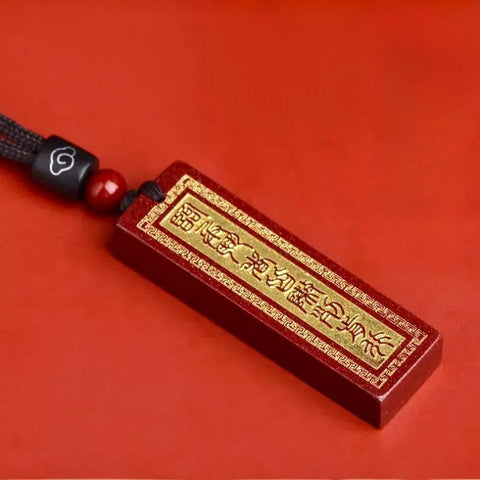Pendentif mantra taoïste à neuf caractères - Pour la protection et la bénédiction