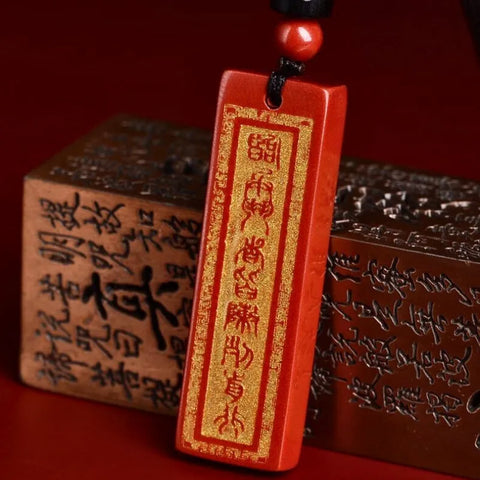 Pendentif mantra taoïste à neuf caractères - Pour la protection et la bénédiction