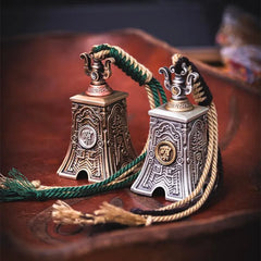 Pendentif cloche taoïste Sanqing - Porte-clés de voiture et bijou de sac
