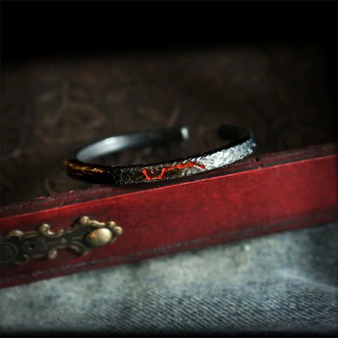 Bracelet taoïste en argent Qiankun Circle et Beidou Seven Stars