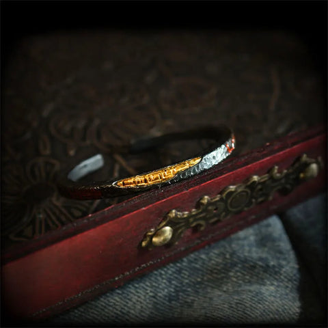 Bracelet taoïste en argent Qiankun Circle et Beidou Seven Stars