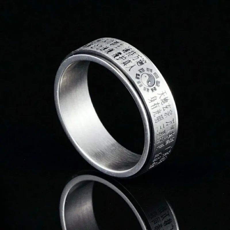 Taoist Golden Light Mantra Rotating Ring