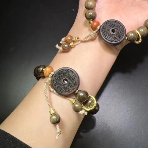 Bracelet tibétain en perles de pièces de monnaie Mountain Spirit