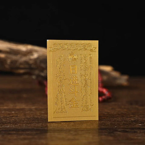 Autocollant d'amulette attirant la richesse - « Fortune et prospérité, or quotidien »