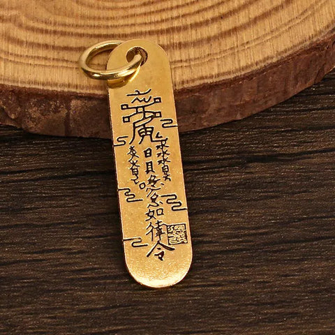 Reichtum anziehender Talisman-Schlüsselanhänger – Metall