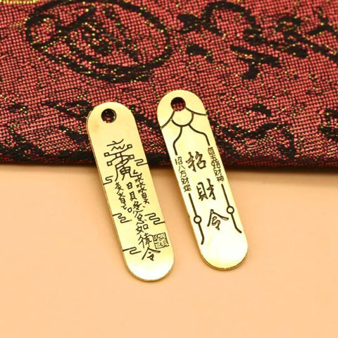 Reichtum anziehender Talisman-Schlüsselanhänger – Metall