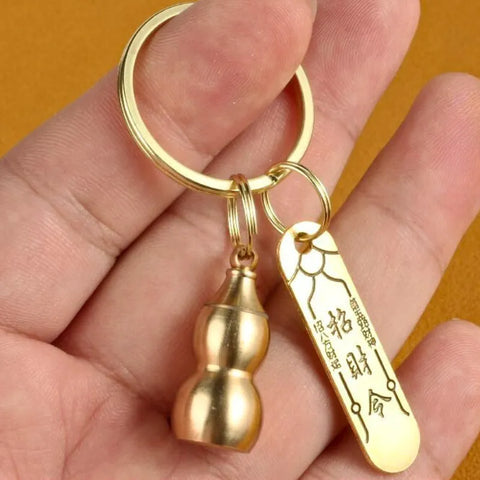 Reichtum anziehender Talisman-Schlüsselanhänger – Metall